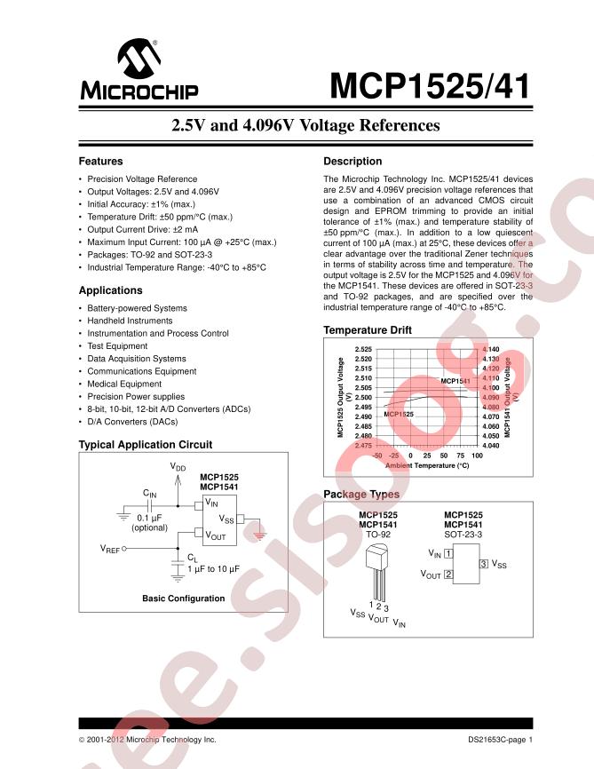 MCP1525, MCP1541