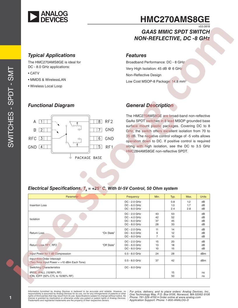 HMC270AMS8G(E)