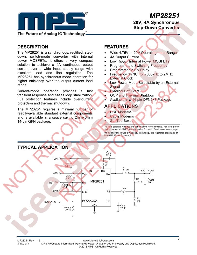 MP28251 Datasheet
