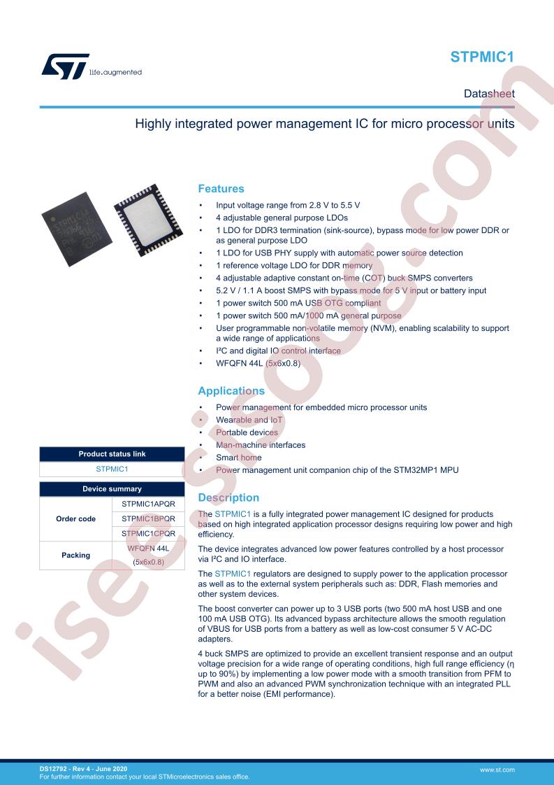 STPMIC1 Datasheet