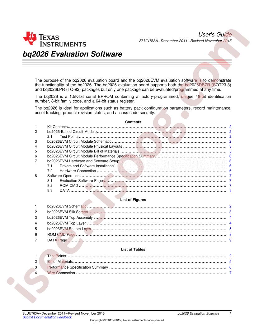 BQ2026EVM