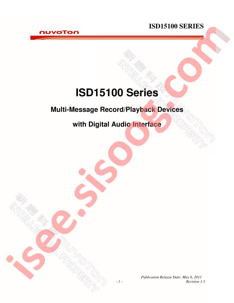 ISD15100 Series