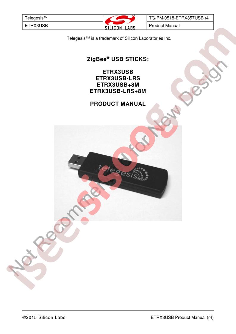 ETRX3USB Product Manual