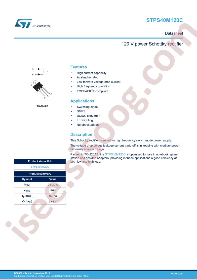 STPS40M120C