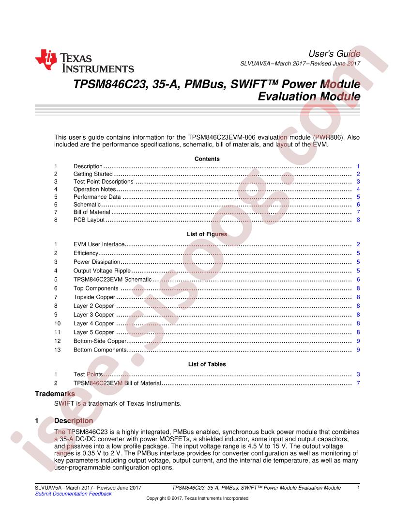 TPSM846C23EVM-806 User Guide