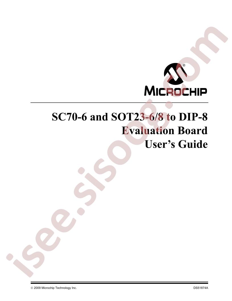 SC70-6 & SOT23 Eval  Board User's Guide