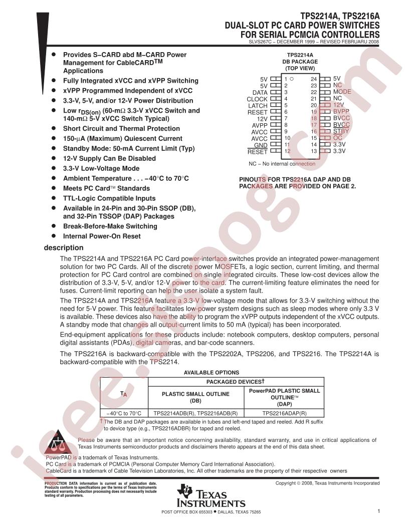 TPS2214A/16A