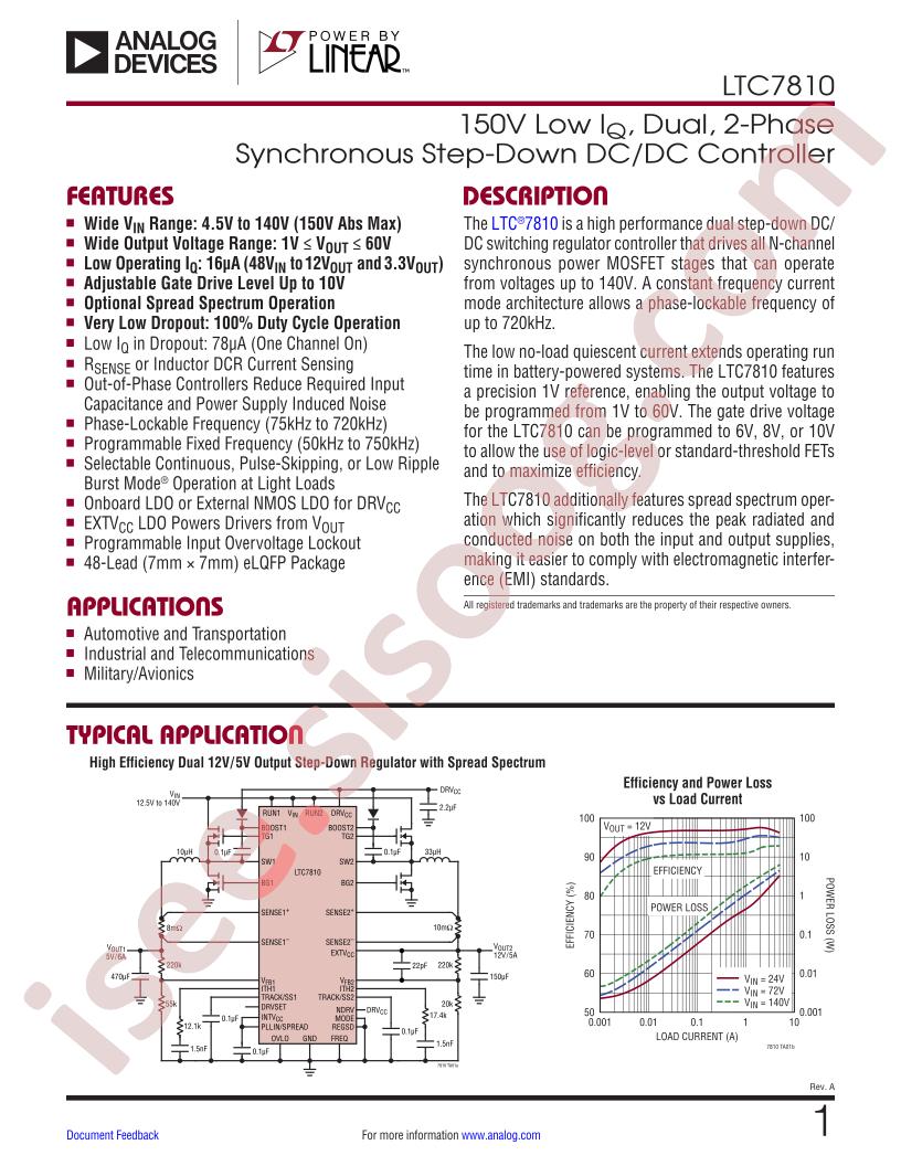 LTC7810 Datasheet