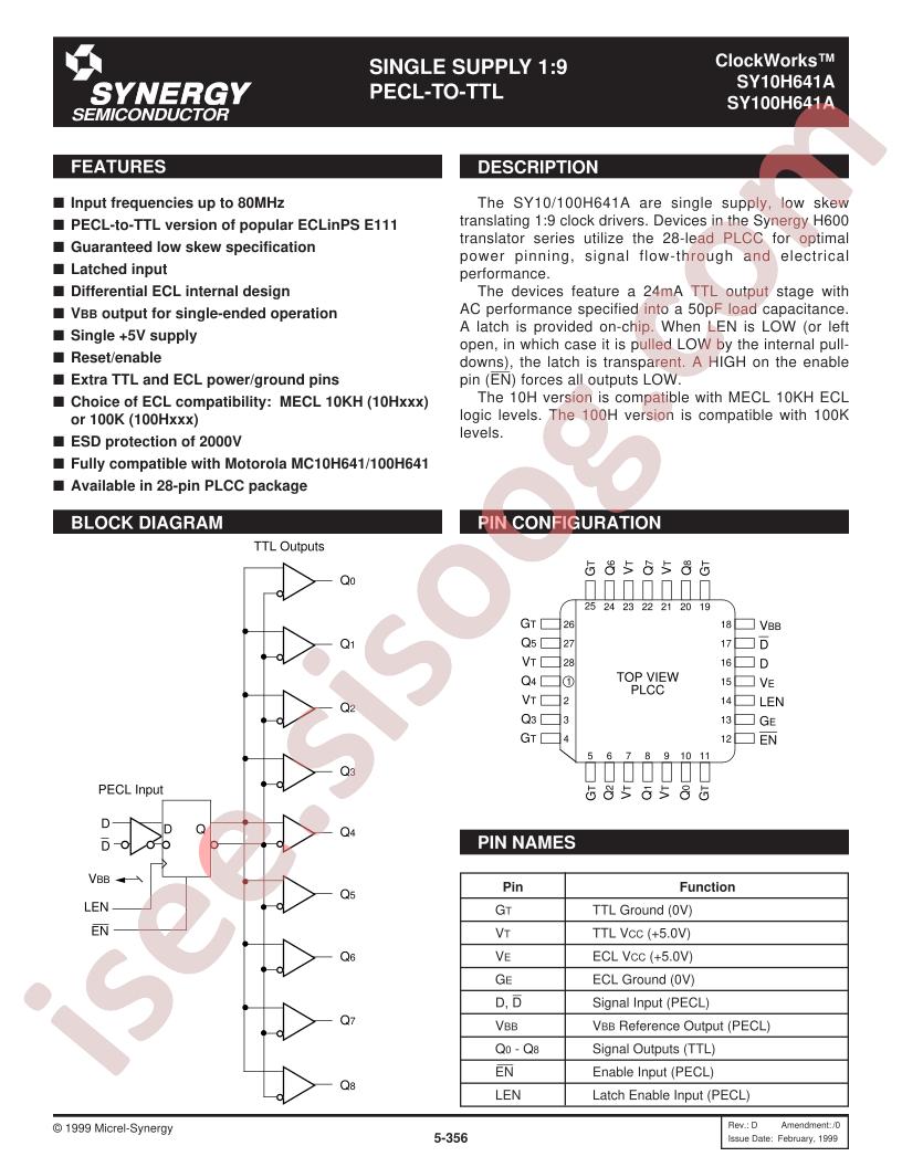 SY10/100H641A