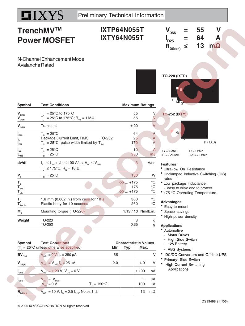 IXT(P,Y)64N055T