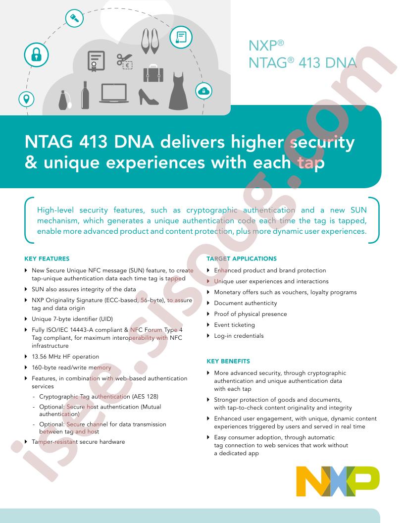 NTAG® 413 DNA Brochure