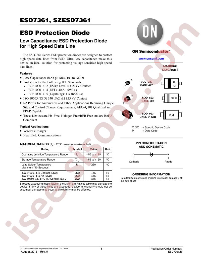 ESD7361, SZESD7361