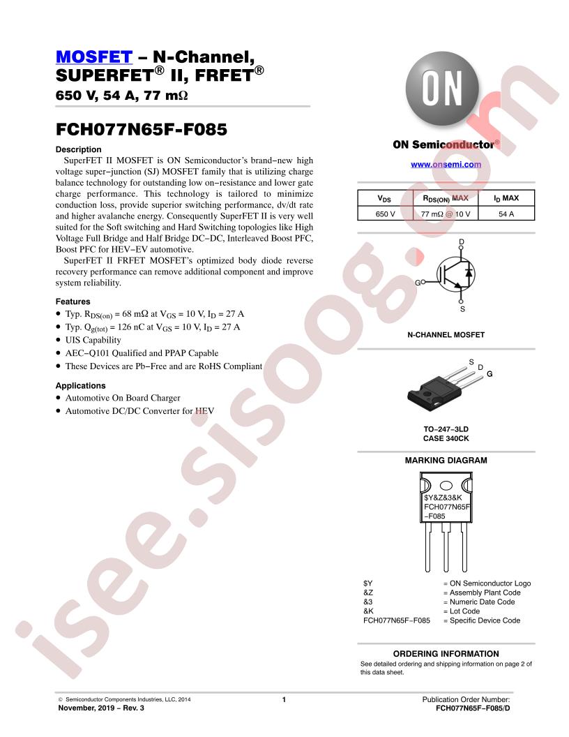 FCH077N65F_F085