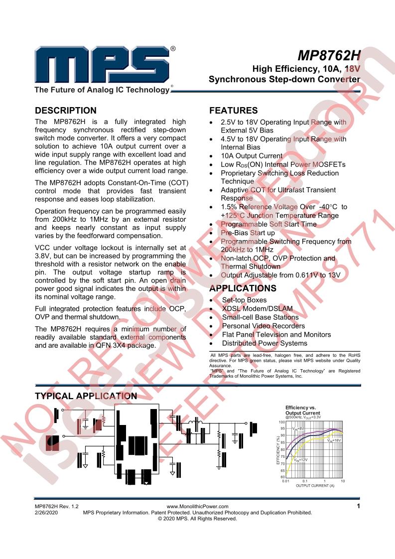 MP8762H Datasheet
