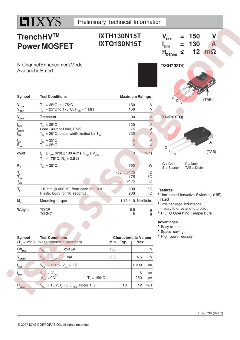 IXT(H,Q)130N15T