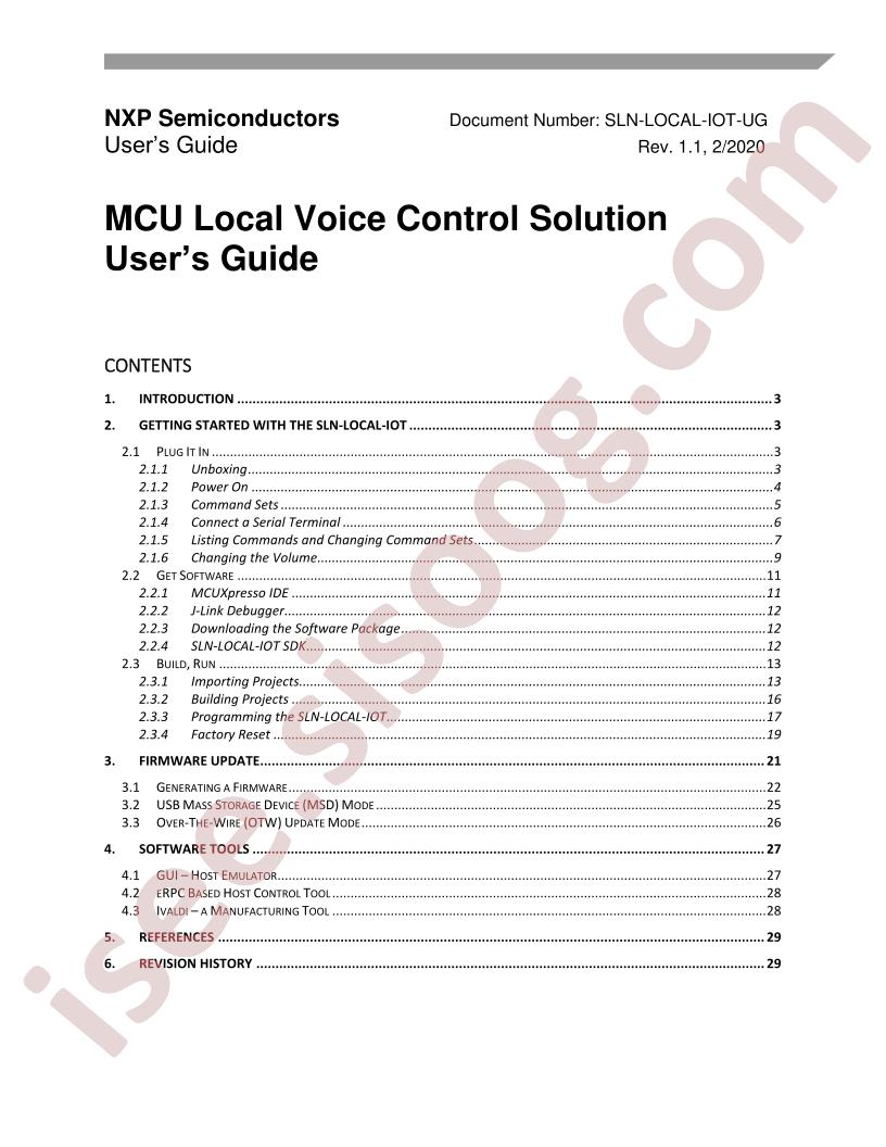 SLN-LOCAL-IOT User Guide