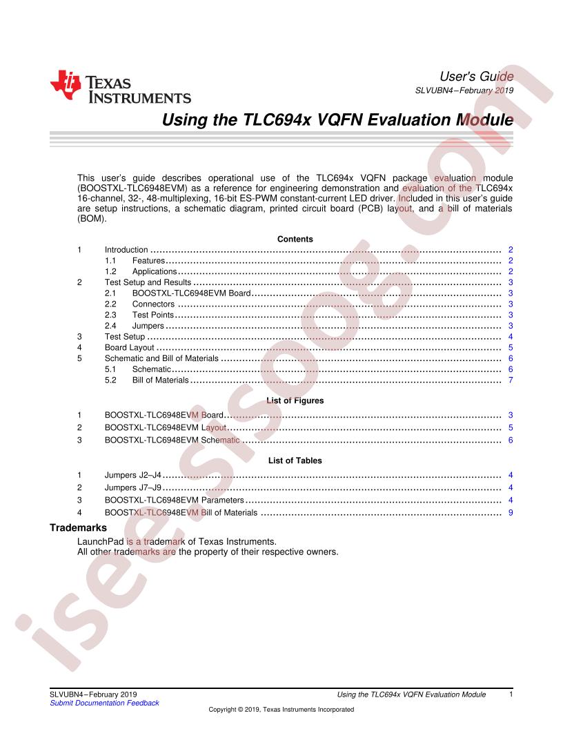 TLC694xEVM User Guide