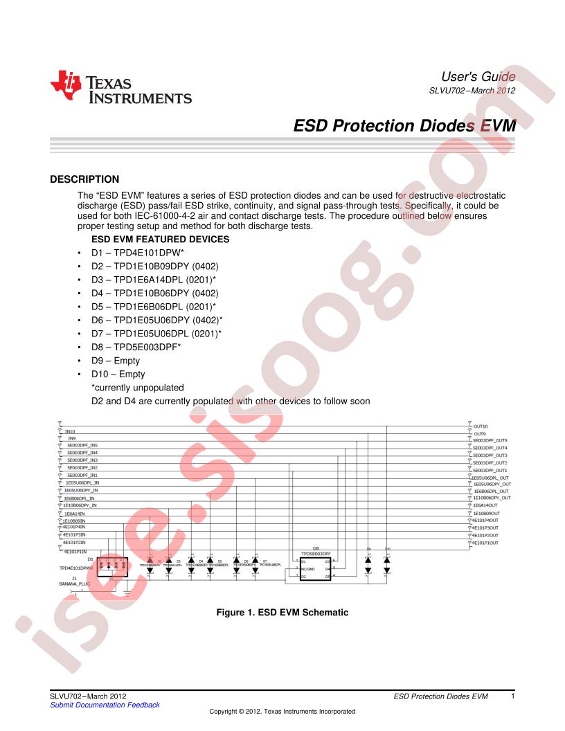 ESD-EVM-001 User Guide