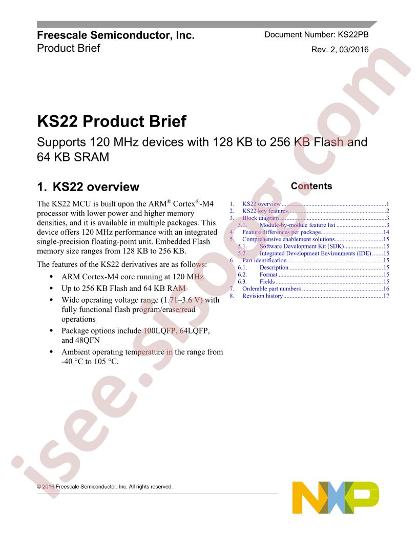 KS22,KS20 Product Brief