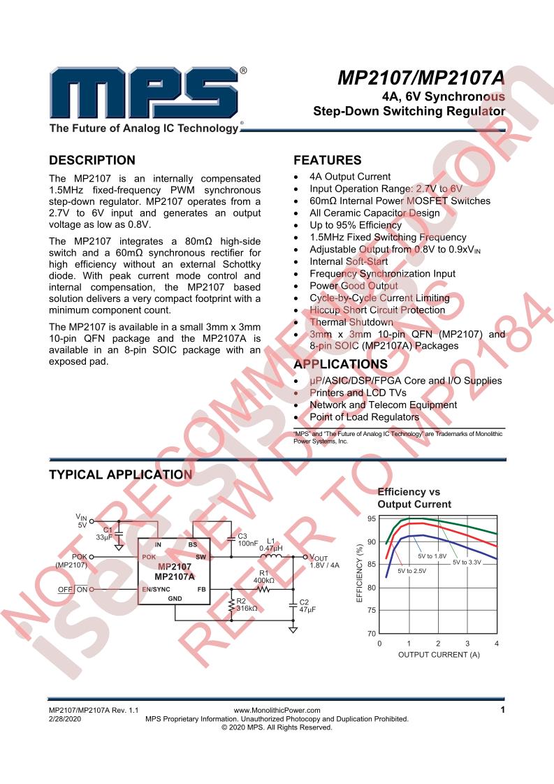 MP2107(A) Datasheet