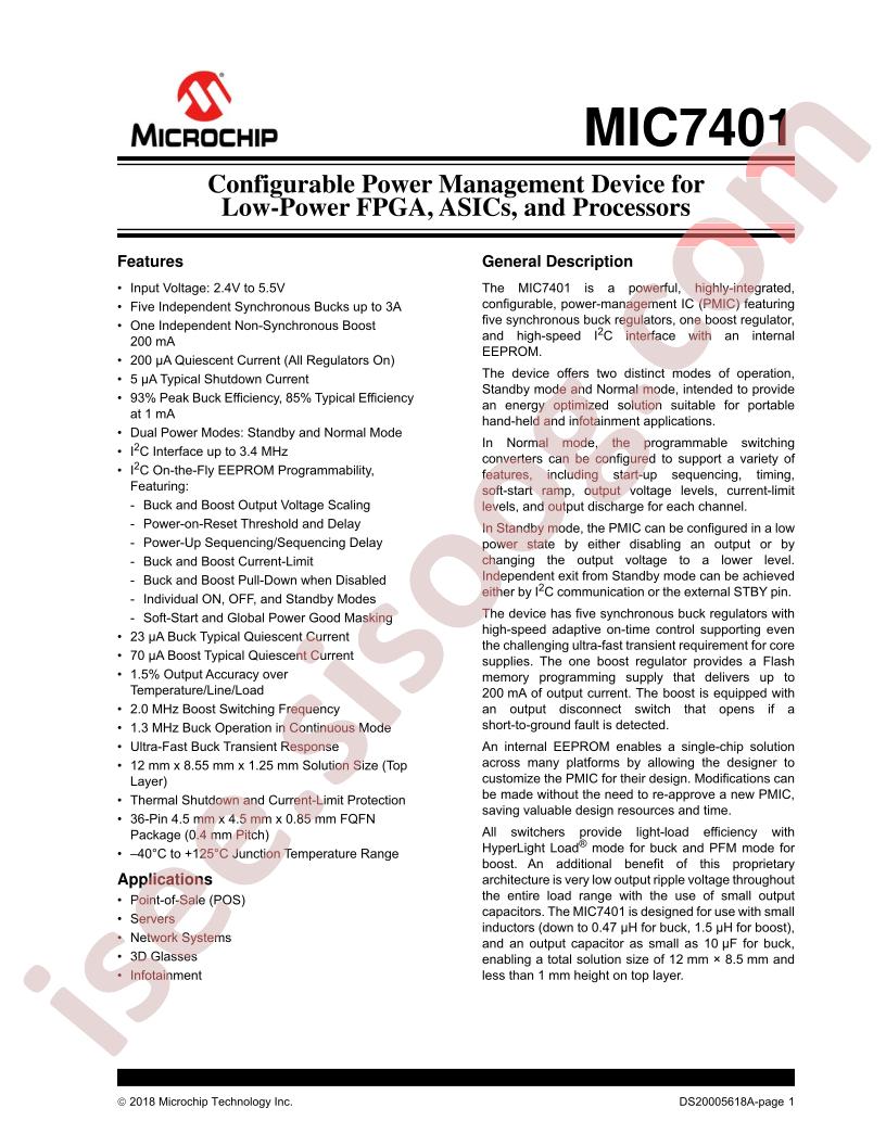 MIC7401 Datasheet