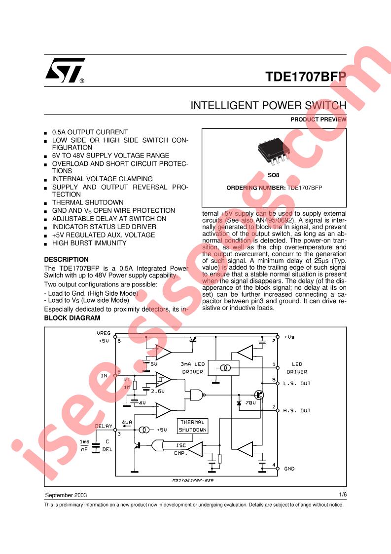 TDE1707BFP