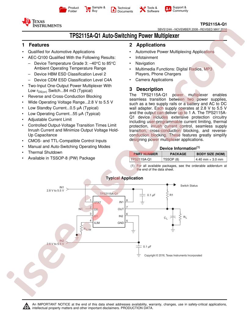 TPS2115A-Q1