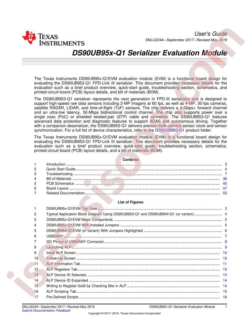 DS90UB953-Q1EVM User Guide