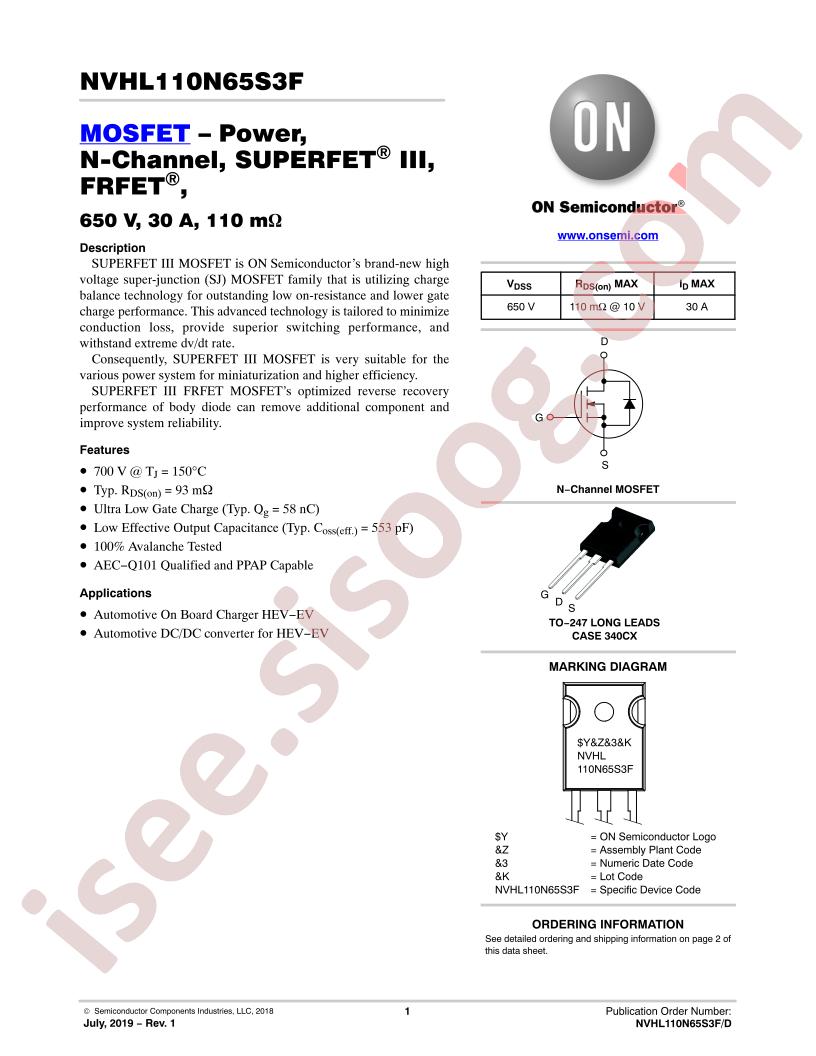 NVHL110N65S3F