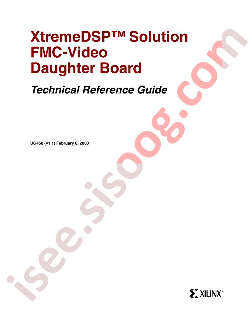 FMC-Video Daughter Board Technical Guide