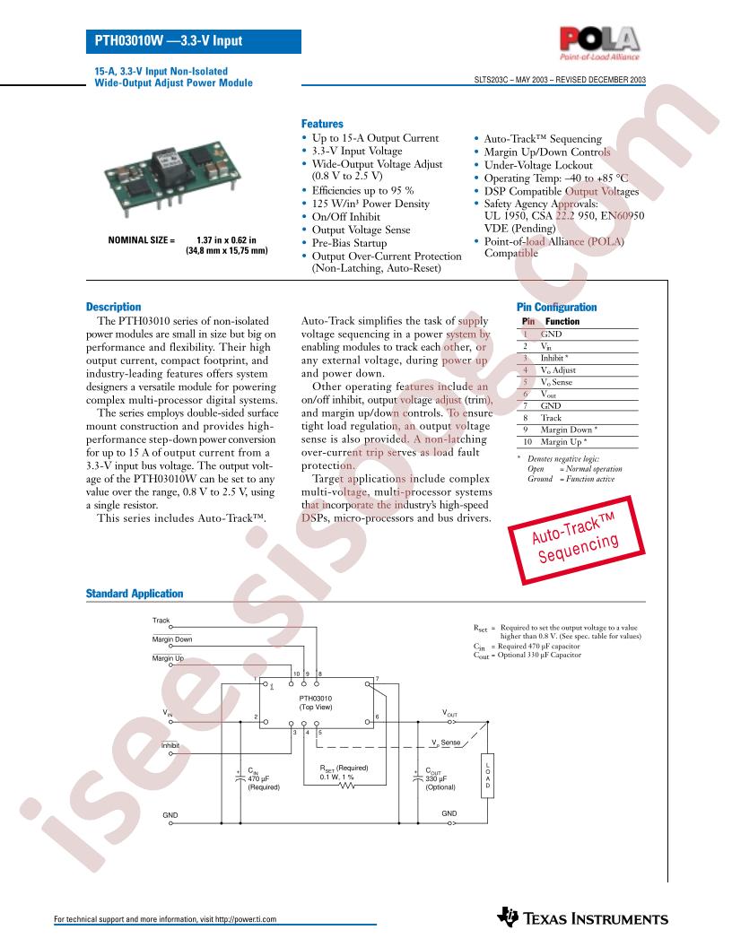PTH03010W Series