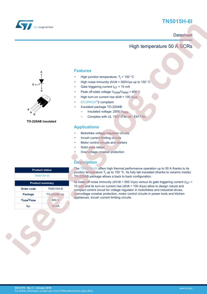 TN5015H-6I Datasheet