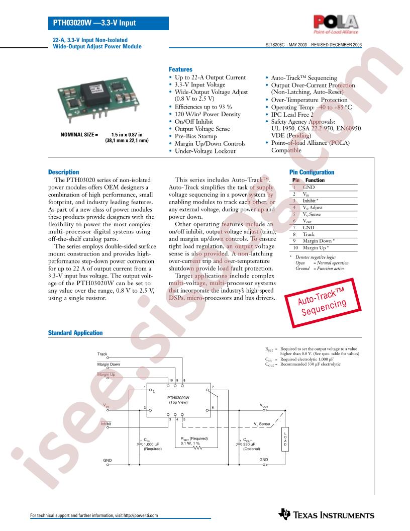 PTH03020W Series