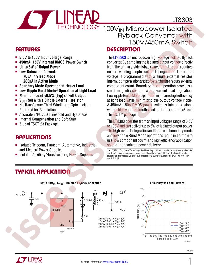 LT8303 Datasheet
