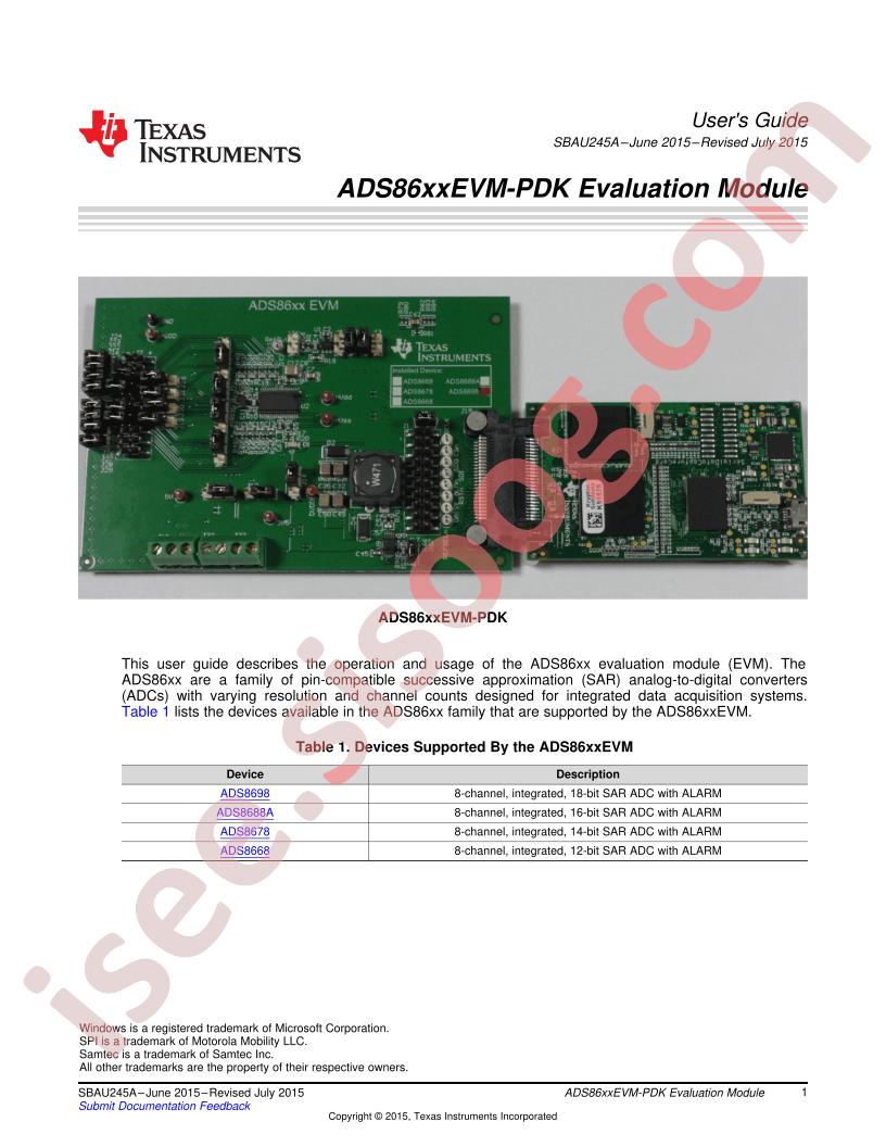 ADS86xxEVM-PDK User Manual