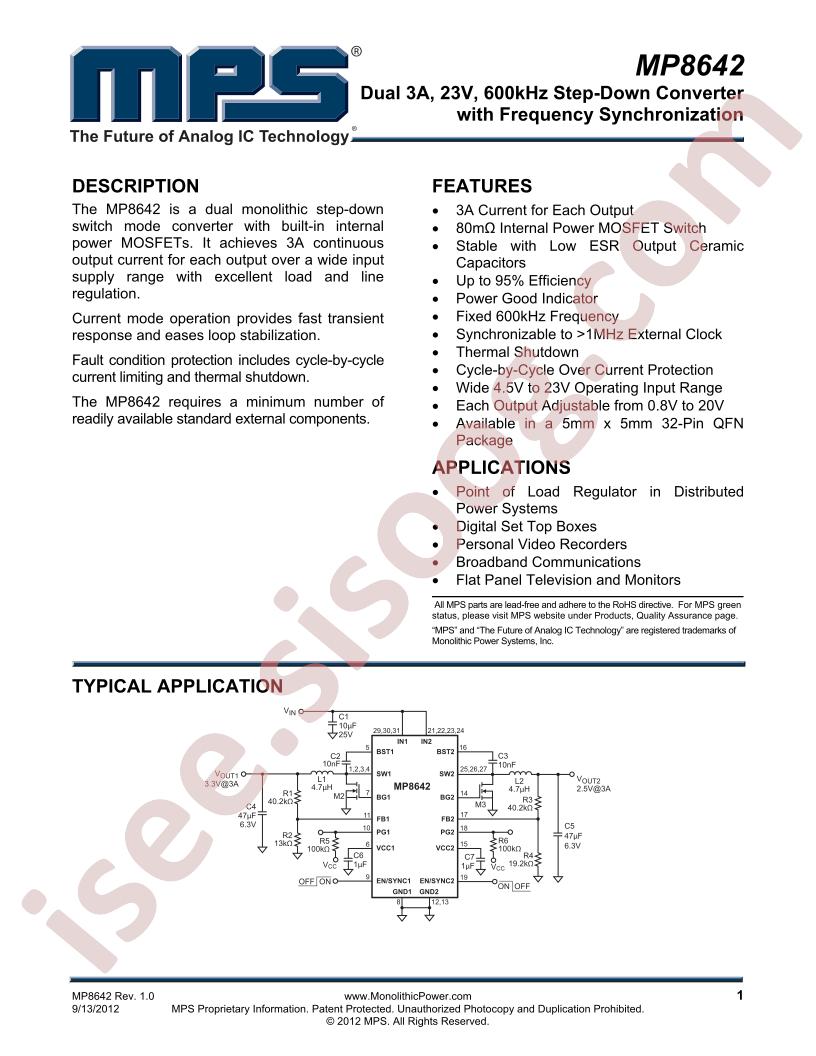 MP8642 Datasheet