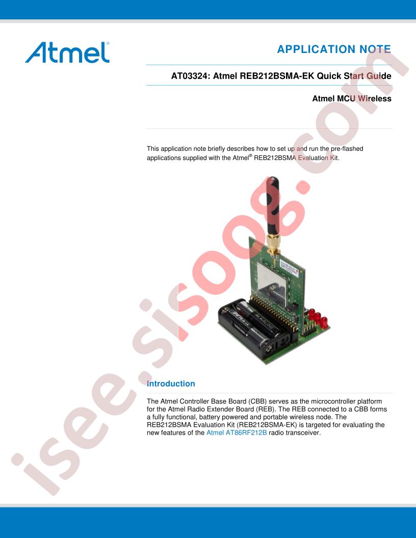 REB212BSMA-EK Eval Kit Quick Start Guide