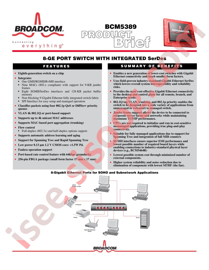 BCM5389 Brief