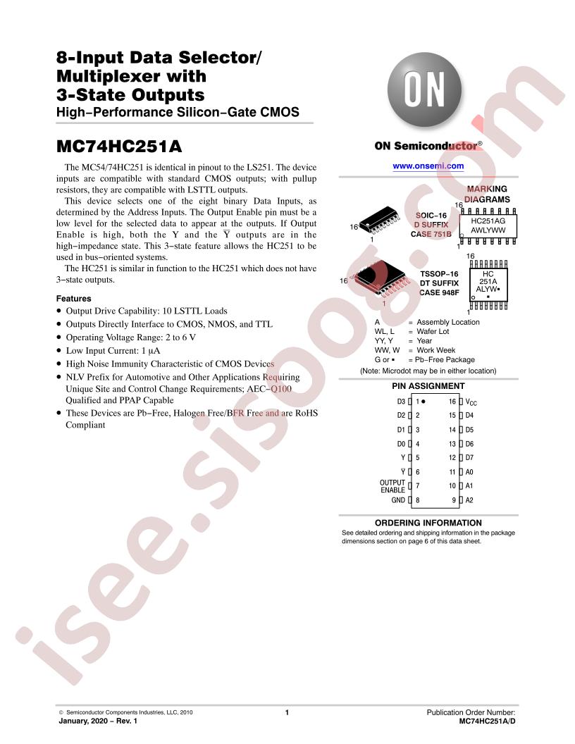 MC74HC251A