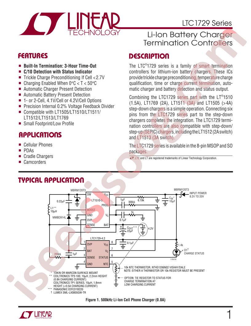 LTC1729 Series