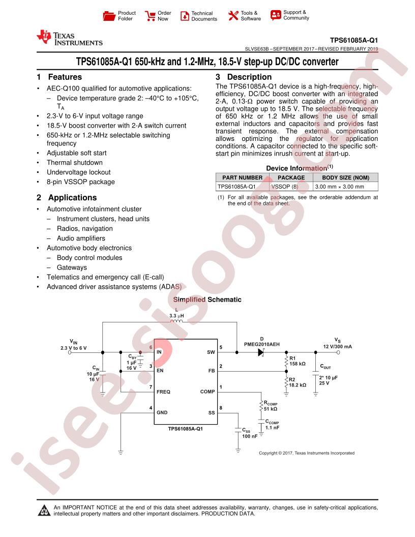 TPS61085A-Q1