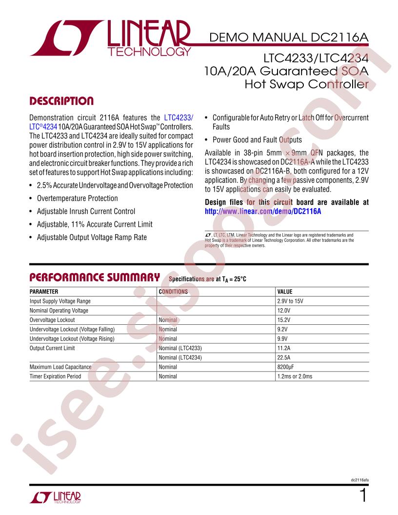 DC2116A Demo Manual