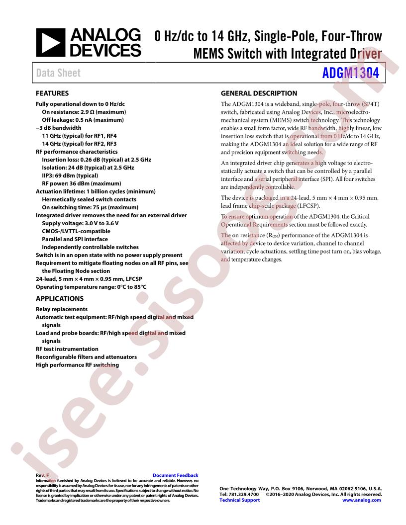 ADGM1304 Datasheet