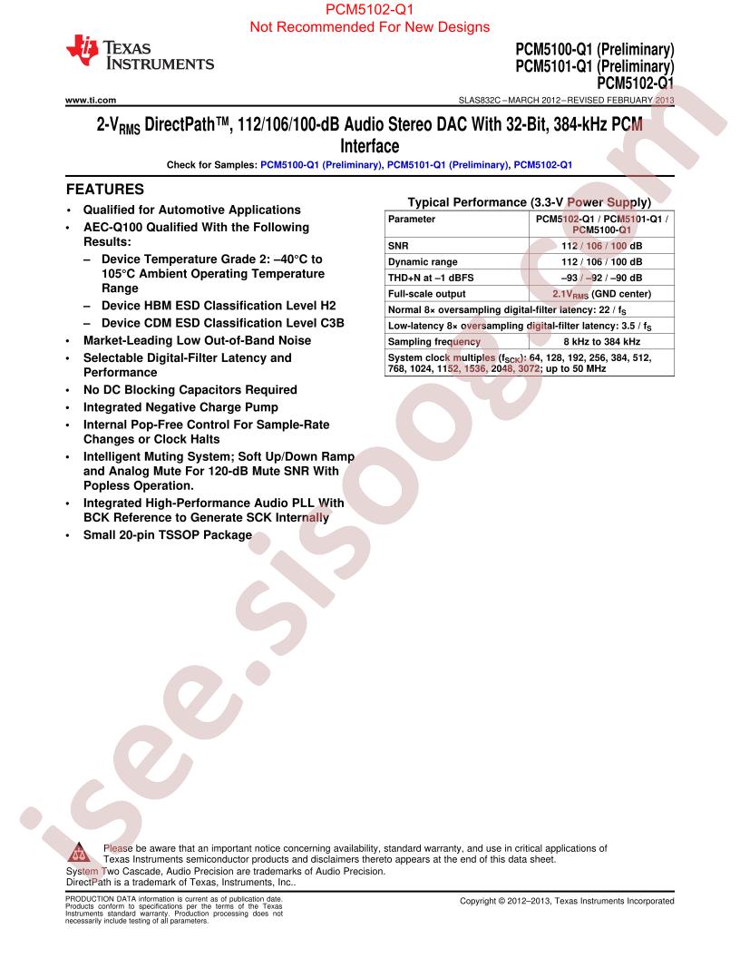 PCM5102-Q1