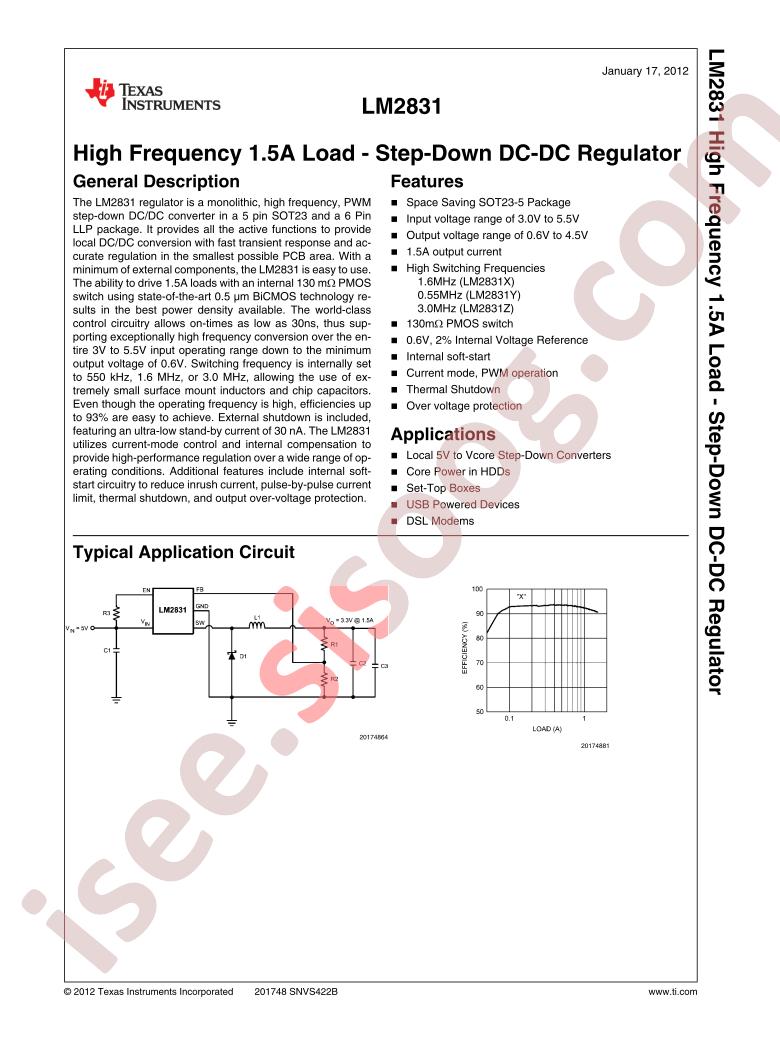 LM2831 Datasheet