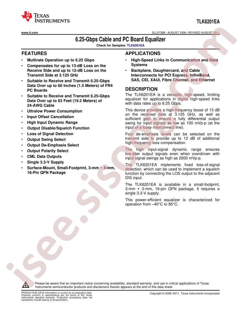 TLK6201EA