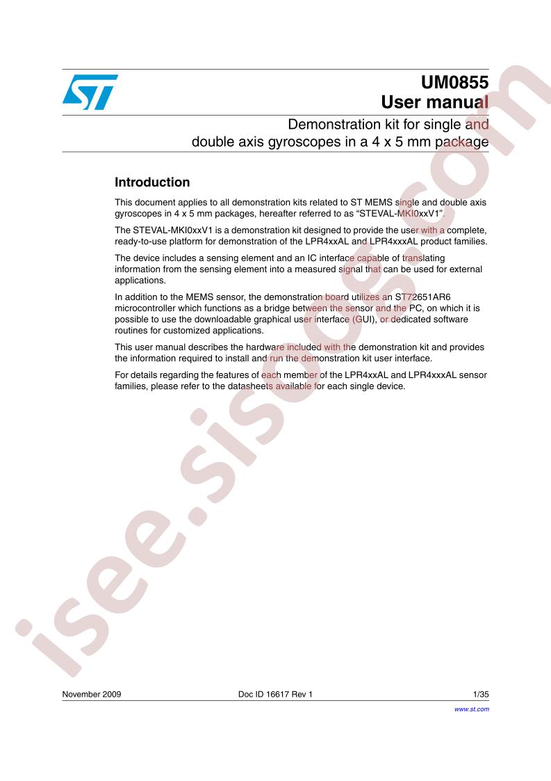 STEVAL-MKI0xxV1 User Manual