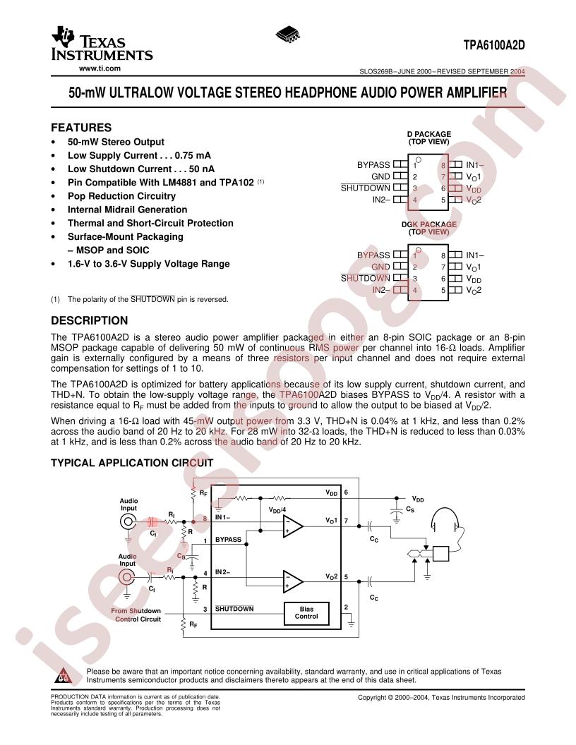 TPA6100A2D