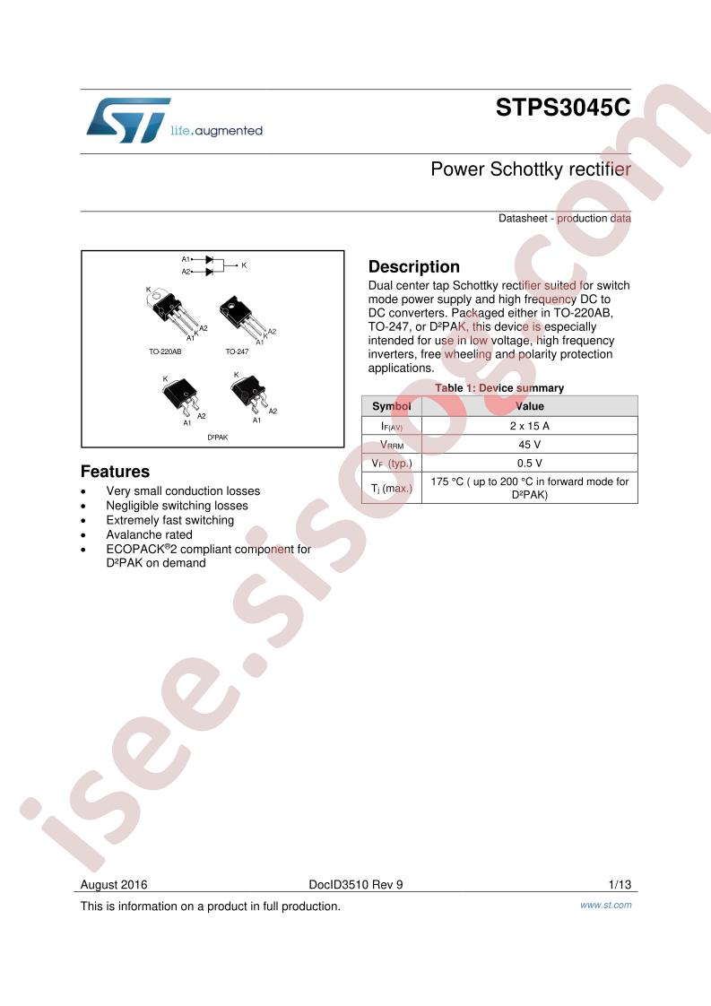 STPS3045Cx(x)