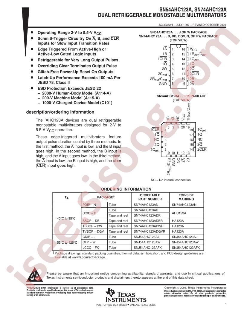 SN54/74AHC123A